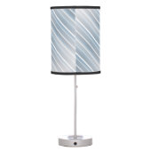 Stylish striped gray-blue   table lamp (Back)