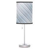 Stylish striped gray-blue   table lamp (Right)
