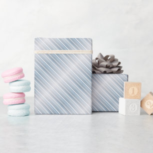 Stylish striped gray-blue wrapping paper