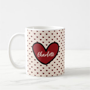 Stylish Sweet Heart Personalized gifts template  Coffee Mug