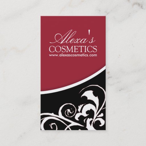 Customizable Stylish Swirl :: Business Card