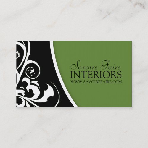Stylish Swirl :: Business Card