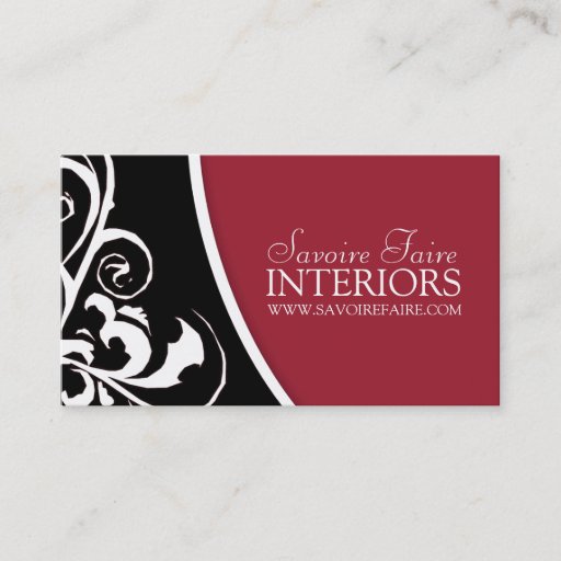 Customizable Stylish Swirl :: Business Card