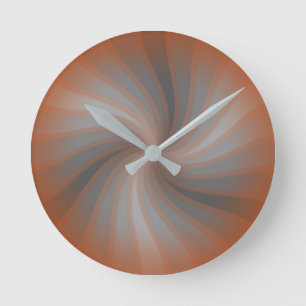 Stylish Swirl Round Clock