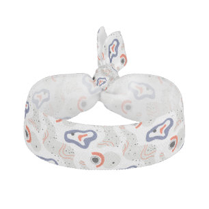 Stylish Swirls and Curbs Abstract Pattern Elastic Hair Tie