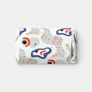 Stylish Swirls and Curbs Abstract Pattern Hershey's Miniatures