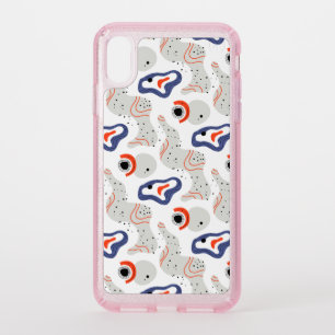 Stylish Swirls and Curbs Abstract Pattern Speck iPhone XS Max Case