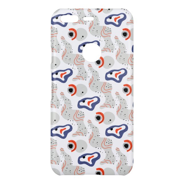 Stylish Swirls and Curbs Abstract Pattern Uncommon Google Pixel Case (Back)