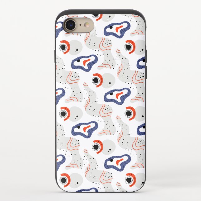 Stylish Swirls and Curbs Abstract Pattern Uncommon iPhone Case (Back)