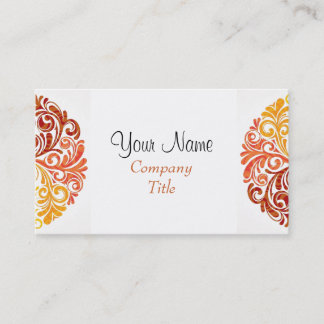 Stylish Swirls Business Card