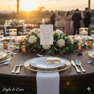 Stylish Table Card Holder for Wedding Décor