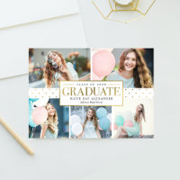 Stylish Tag Graduation Announcement Invitation