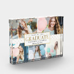 Stylish Tag Graduation Keepsake Photo Block<br><div class="desc">Great keepsake to remember this special milestone in life. Matching items can be found on our website: www.berryberrysweet.com or upon request.</div>