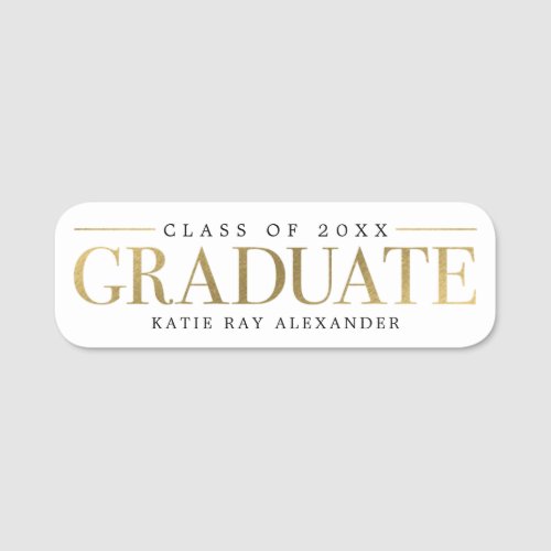 Stylish Tag Graduation Name Tag