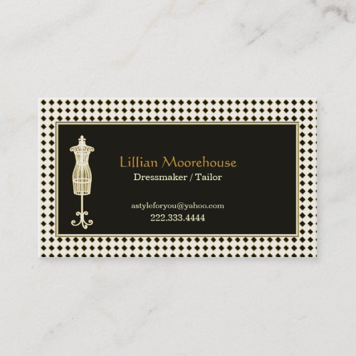 Stylish Tailor Shop Business Card