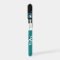 Stylish Teal Black White Piano Keys and Notes