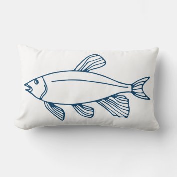 Stylish Teal Blue Fish - Nautical / Ocean Theme
