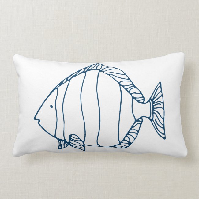 Stylish Teal Blue Fish - Nautical / Ocean Theme