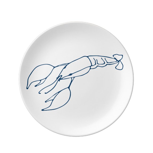 Stylish Teal Blue Lobster - Nautical / Seafood