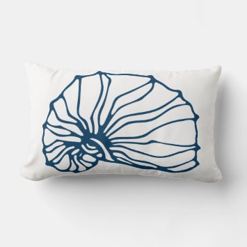 Stylish Teal Blue Sea Shell Pattern - Ocean Theme