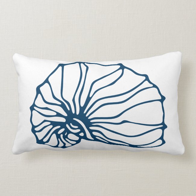 Stylish Teal Blue Sea Shell Pattern - Ocean Theme