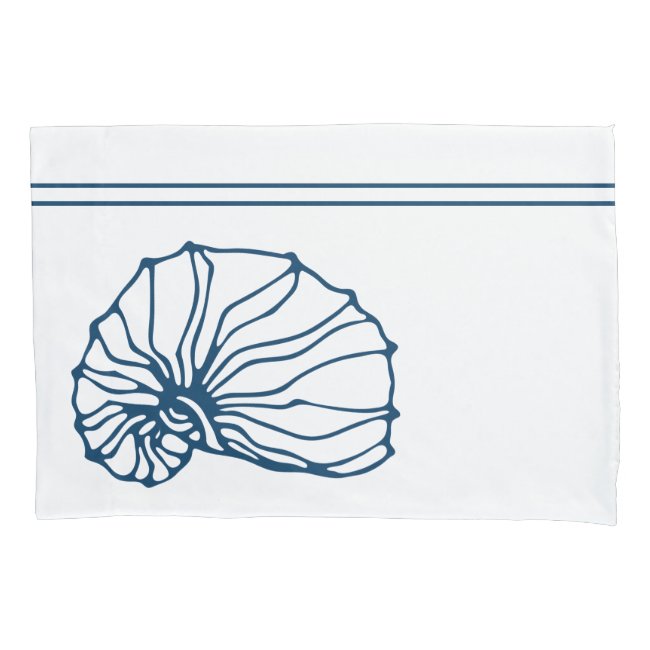 Stylish Teal Blue Seashell - Ocean Theme