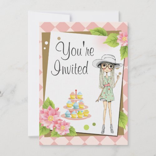 Stylish Teen Girl Birthday Party Invitations