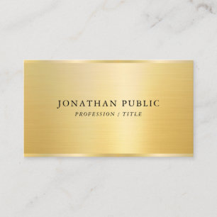 Stylish Template Gold Look Professional Gloss Business Card