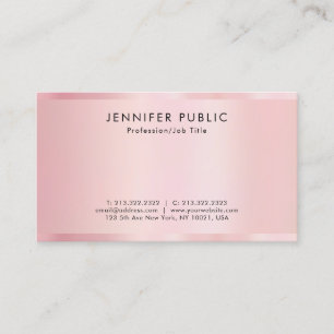 Stylish Template Rose Gold Professional Luxurious Business Card
