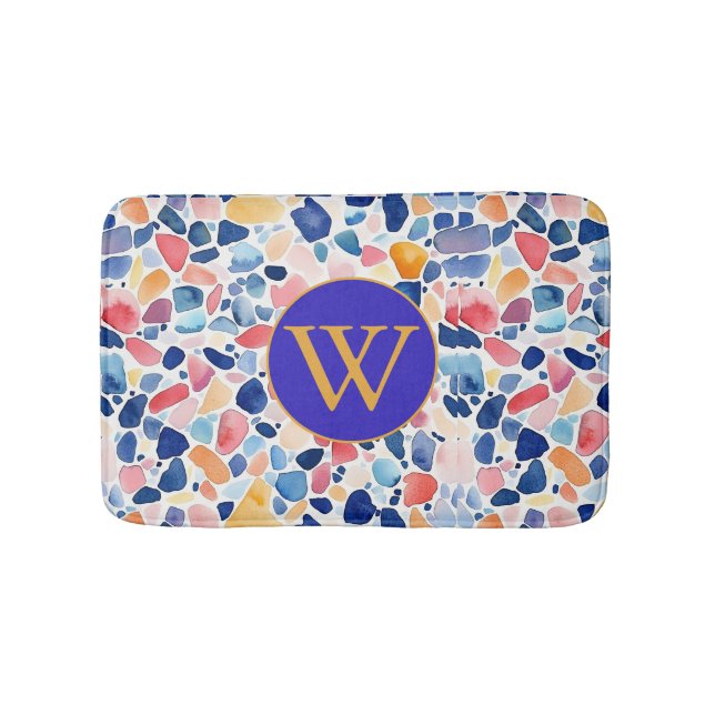 Stylish Terrazzo Bath Mat (Front)