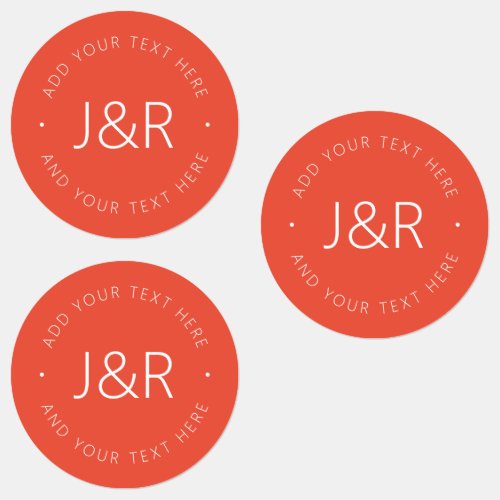 Stylish Text Template Waterproof Labels