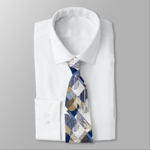 Stylish textured geometric neck tie