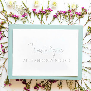 Stylish Thank You Custom Names Embosser