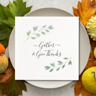Stylish Thanksgiving Napkins