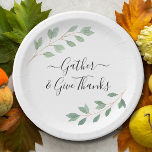 Stylish Thanksgiving Paper Plates