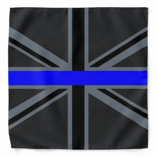 Stylish Thin Blue Line Union Jack Bandana
