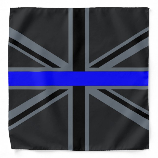 Stylish Thin Blue Line Union Jack Bandana (Front)