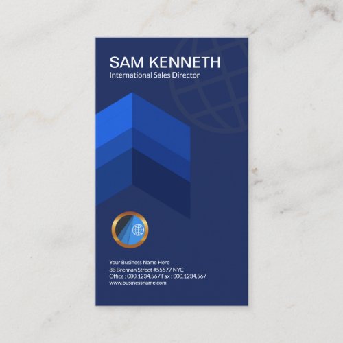 Stylish Three Layer Arrowhead Business Development Business Card