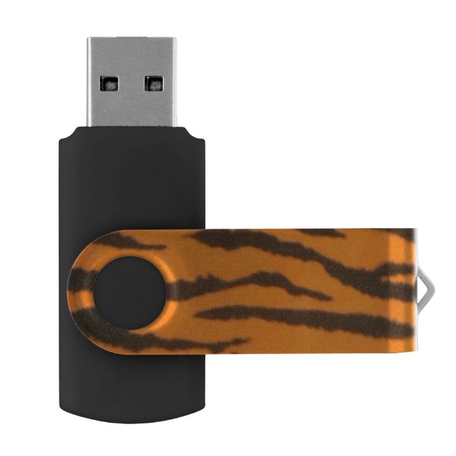 Stylish Tiger Pattern USB Flash Drive (Opened)