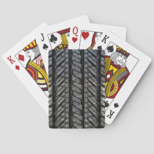 Stylish Tire Rubber Automotive Texture Poker Cards