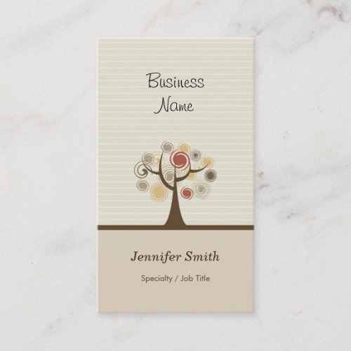 Stylish Tree of Life - Elegant Natural Theme Business Card Templates