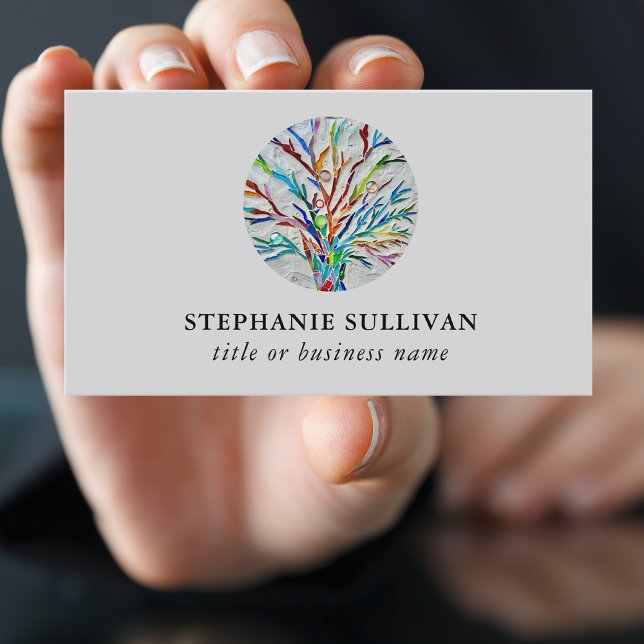 Stylish Tree of Life Professional Business Card (Creator Uploaded)