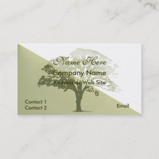 Stylish Tree Silhouette Business Card