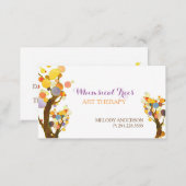 Stylish Trees Therapist Business Appointment Cards (Front/Back)