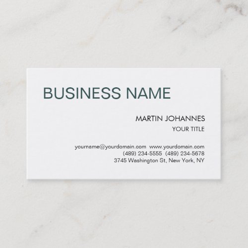 Stylish Trend Slate Grey Black White Business Card