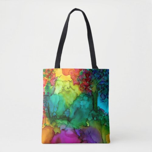 Stylish Trendy and Colorful Abstract Tote Bag