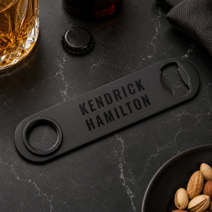 Stylish Trendy Black Out Modern Minimalist Simple  Bar Key