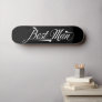 Stylish Trendy Black Retro Typography Best Man  Skateboard