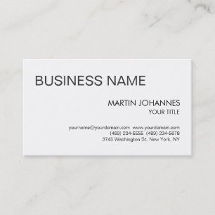Stylish Trendy Black & White Business Card