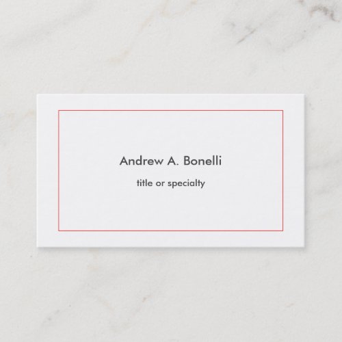 Stylish Trendy Black White Red Professional Modern Business Card